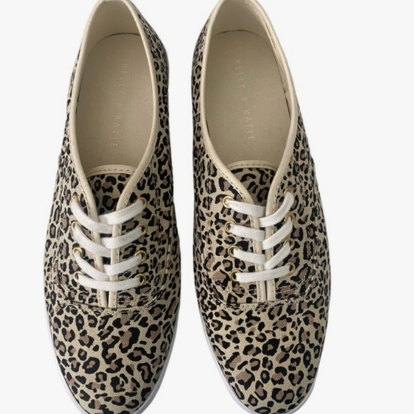 👣KELLY & KATIE 🐆Gia Leopard Print Sneakers footwear - Picture 6 of 12